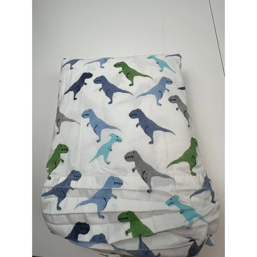 Pottery Barn Kids Warren Dinosaur Full Flat Sheet Cotton